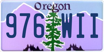 OR license plate 976WII