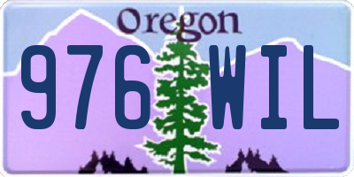 OR license plate 976WIL