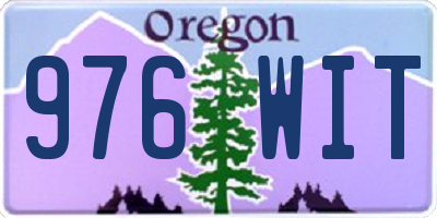 OR license plate 976WIT