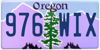 OR license plate 976WIX