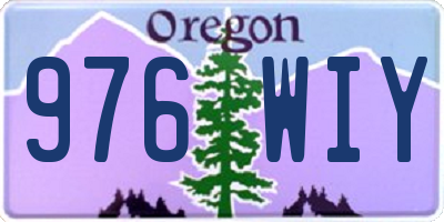 OR license plate 976WIY