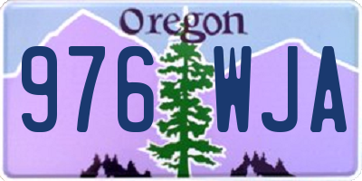 OR license plate 976WJA