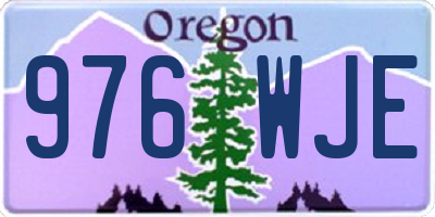 OR license plate 976WJE