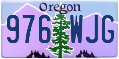 OR license plate 976WJG