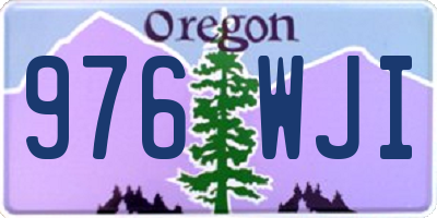 OR license plate 976WJI