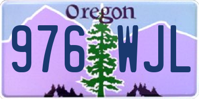 OR license plate 976WJL