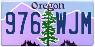 OR license plate 976WJM