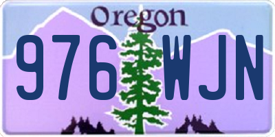 OR license plate 976WJN