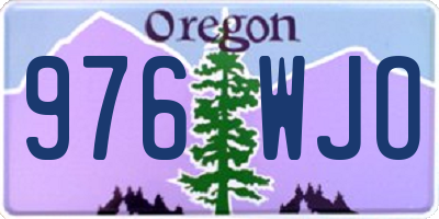 OR license plate 976WJO