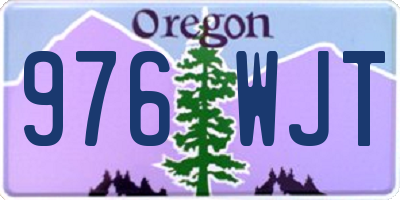 OR license plate 976WJT