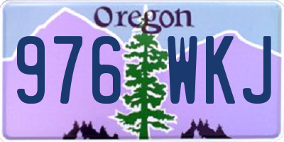 OR license plate 976WKJ