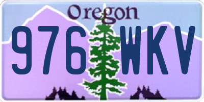 OR license plate 976WKV