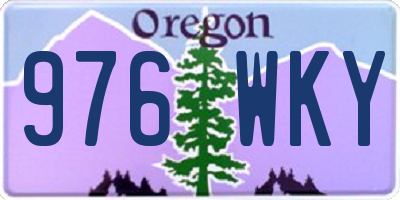 OR license plate 976WKY