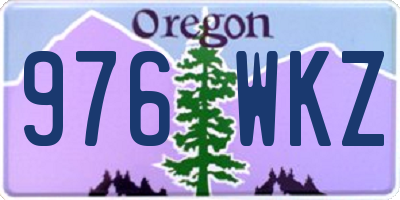 OR license plate 976WKZ