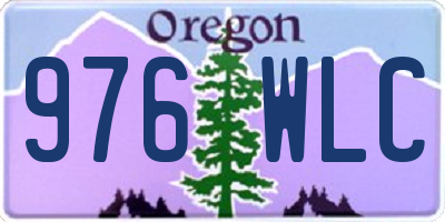 OR license plate 976WLC