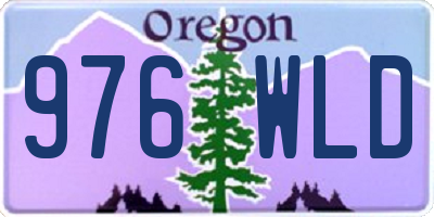 OR license plate 976WLD