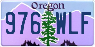 OR license plate 976WLF