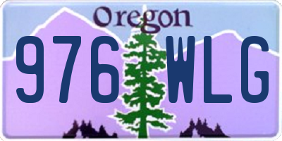 OR license plate 976WLG