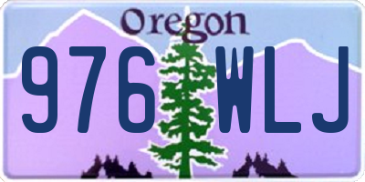 OR license plate 976WLJ