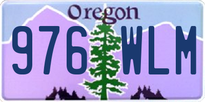 OR license plate 976WLM