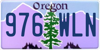 OR license plate 976WLN