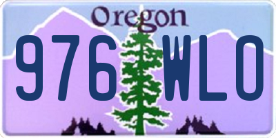 OR license plate 976WLO