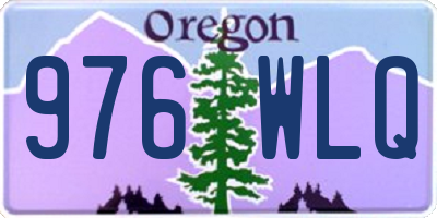 OR license plate 976WLQ