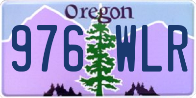 OR license plate 976WLR
