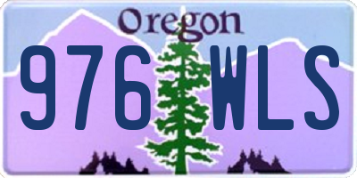 OR license plate 976WLS