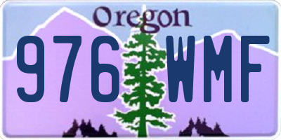 OR license plate 976WMF
