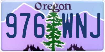 OR license plate 976WNJ