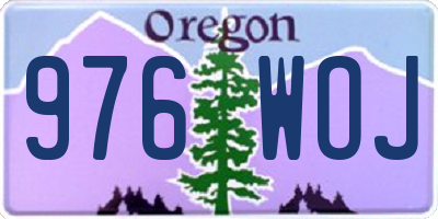 OR license plate 976WOJ