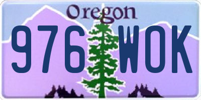 OR license plate 976WOK
