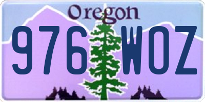 OR license plate 976WOZ