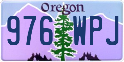 OR license plate 976WPJ