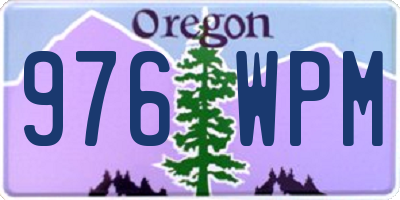 OR license plate 976WPM