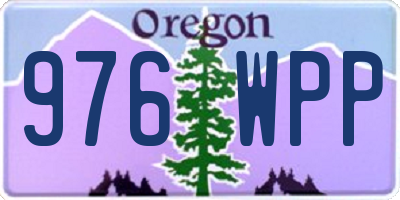OR license plate 976WPP