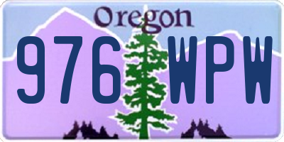 OR license plate 976WPW