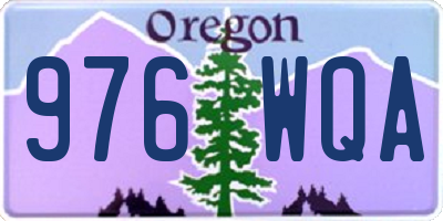 OR license plate 976WQA