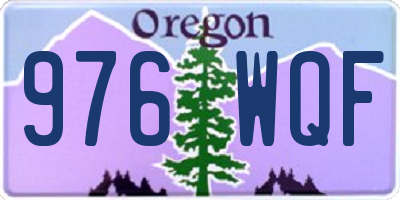 OR license plate 976WQF