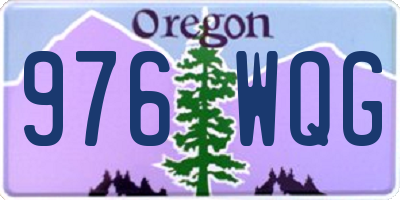 OR license plate 976WQG