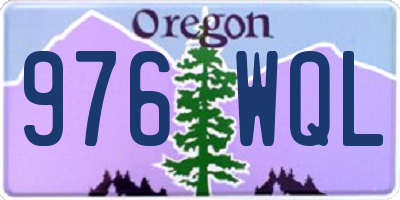 OR license plate 976WQL