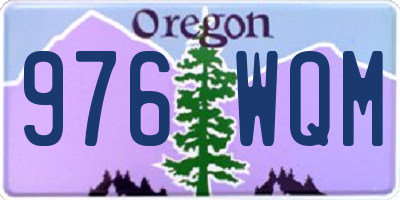 OR license plate 976WQM