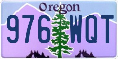 OR license plate 976WQT