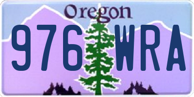 OR license plate 976WRA