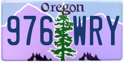 OR license plate 976WRY