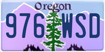 OR license plate 976WSD
