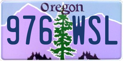 OR license plate 976WSL