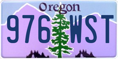 OR license plate 976WST