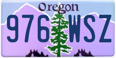 OR license plate 976WSZ